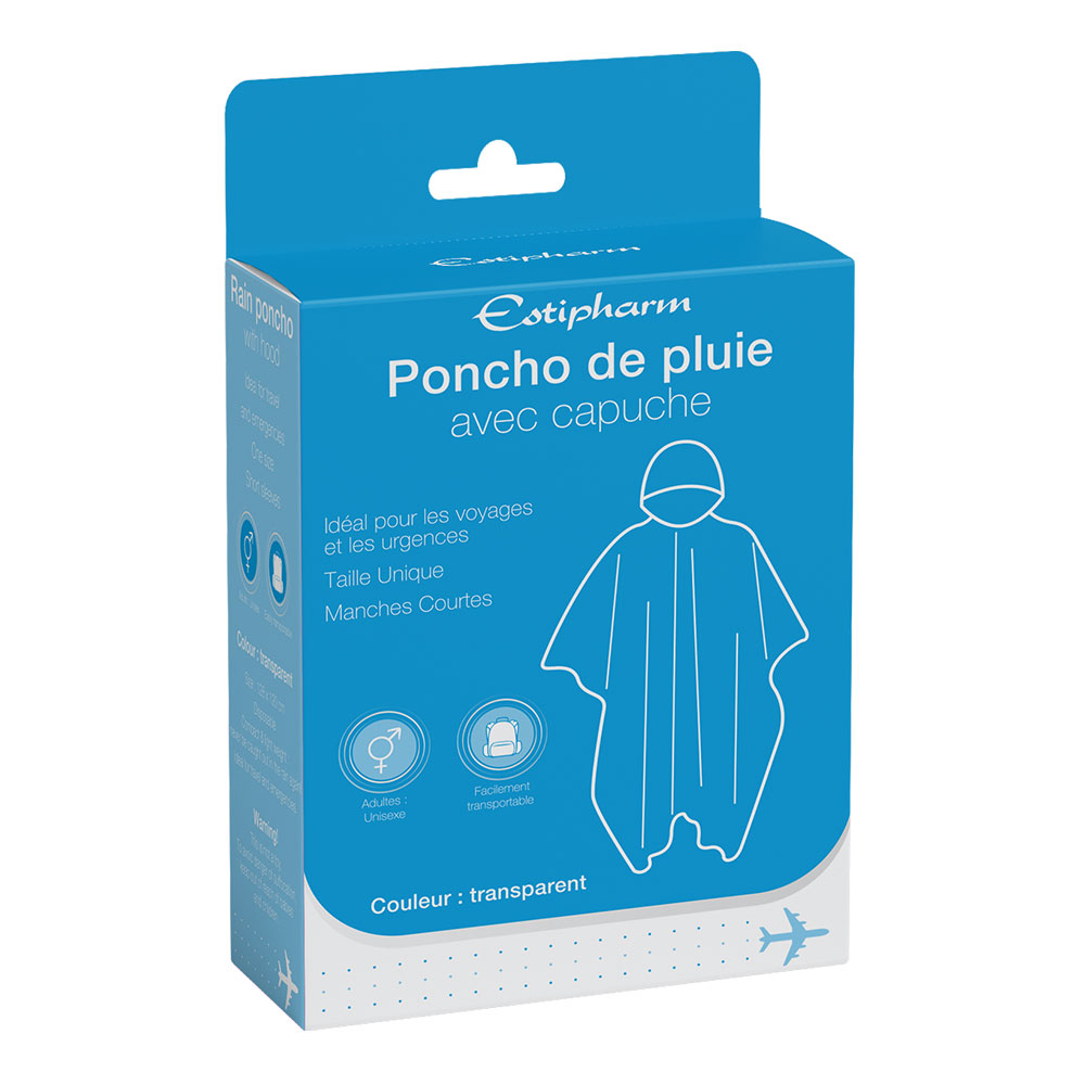 Estipharm Poncho de voyage adulte x1