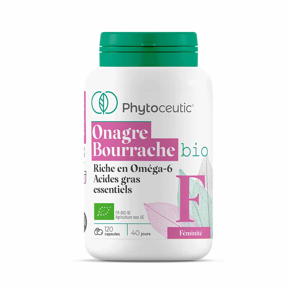 Phytoceutic Olio biologico di Enotera/Borragine Duo 120 Capsule