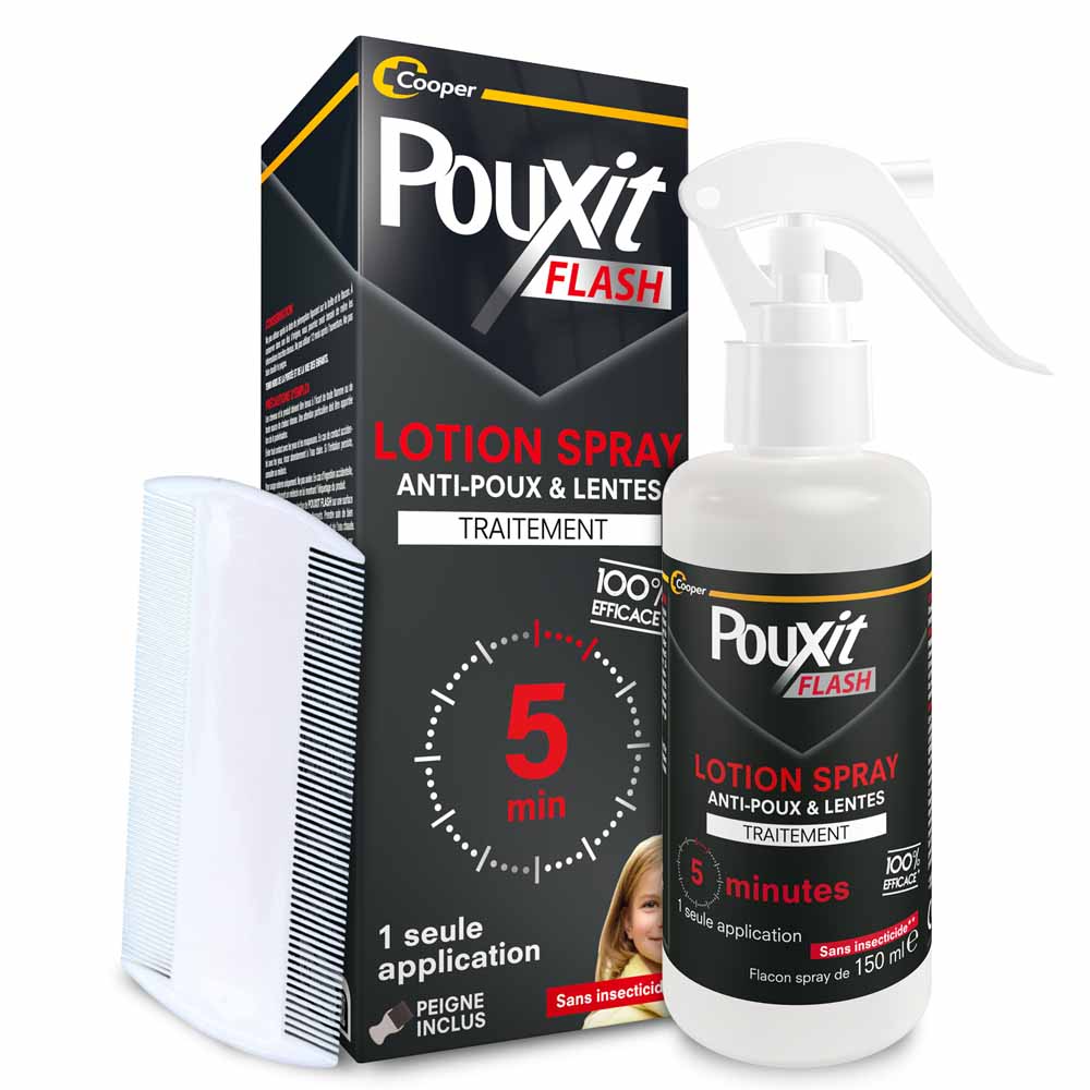 Pouxit Flash Trattamento per Pidocchi e Lendini 150ml