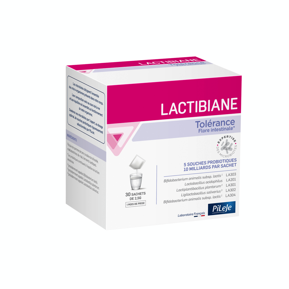 Pileje Lactibiane Tolérance flora intestinale 30 bustine da 2.5g
