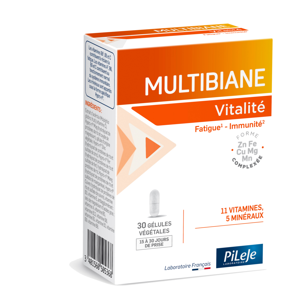 Pileje Multibiane Vitalità stanchezza e immunità 30 capsule