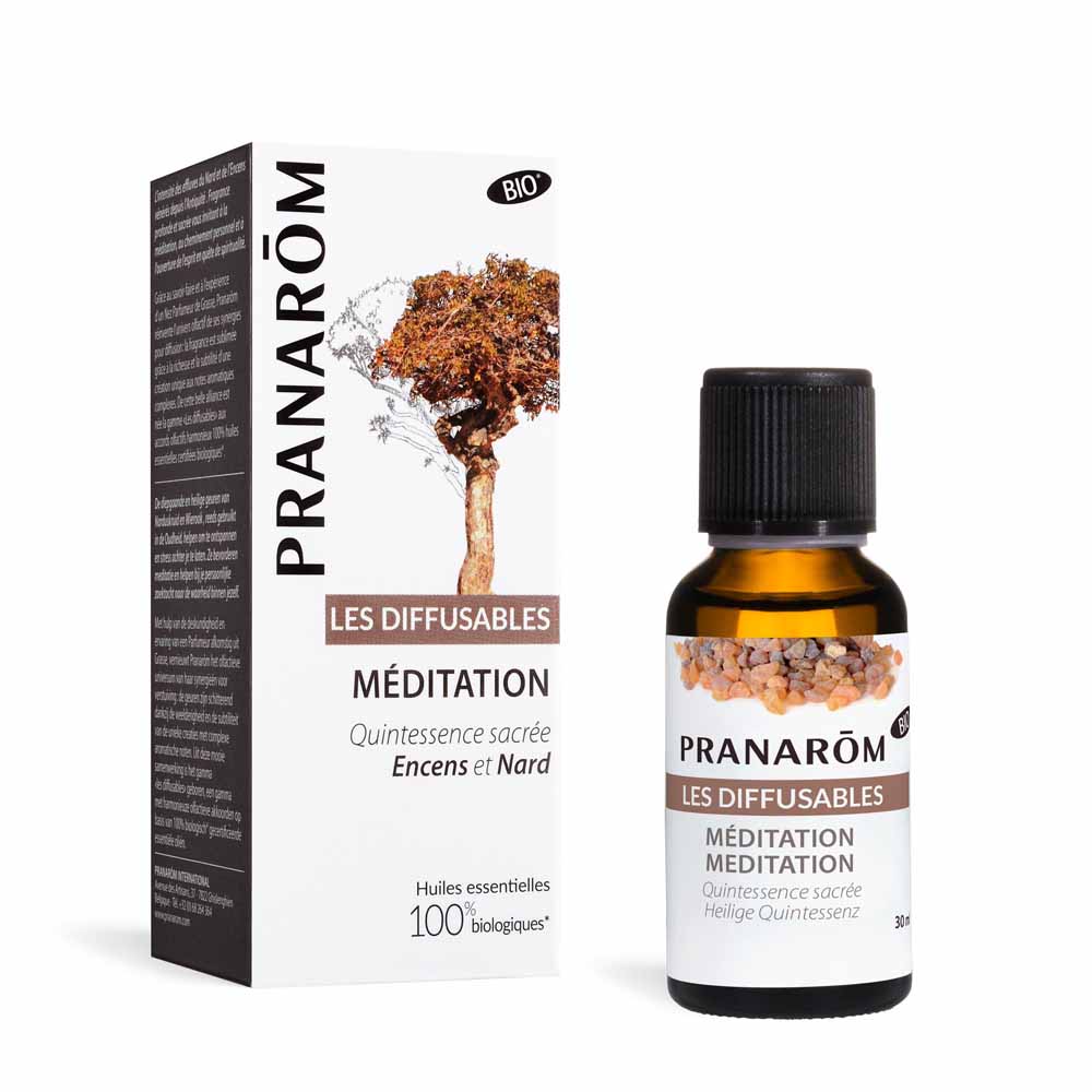 Pranarôm Les diffusables Diffusione atmosferica Meditazione Incenso e Nardo 30ml