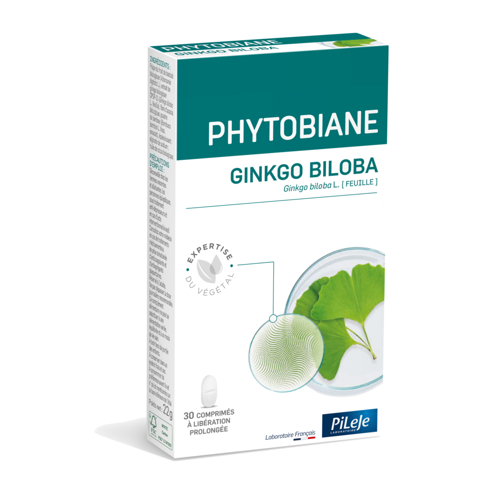 Pileje Phytobiane Ginkgo Biloba per la memoria 30 compresse