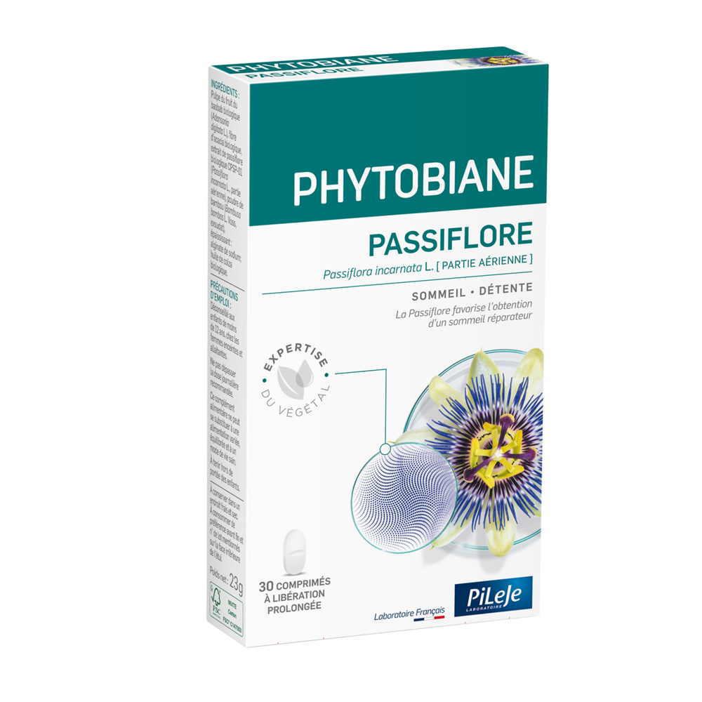 Pileje Phytobiane Passiflora per sonno e relax 30 compresse