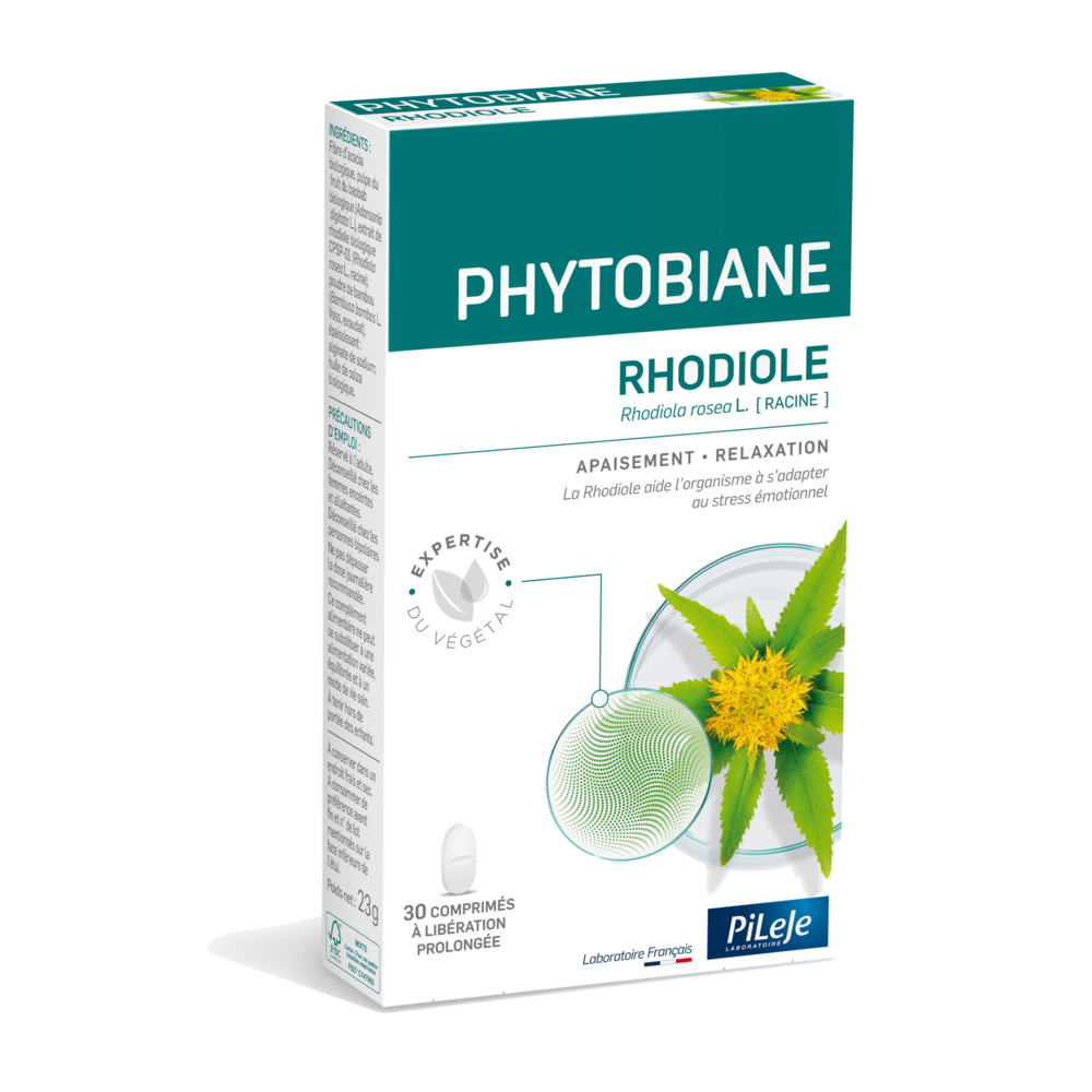 Pileje Phytobiane Rodiola rilassamento e benessere mentale 30 compresse