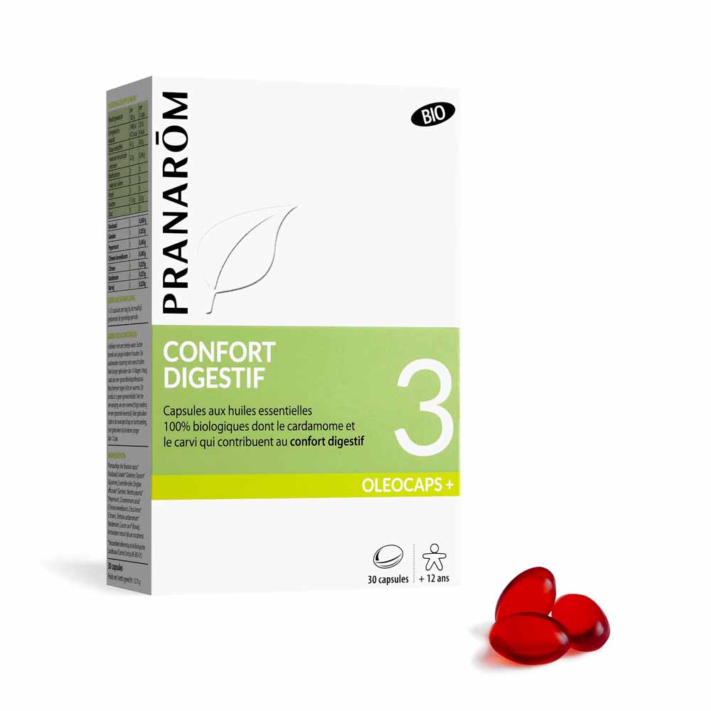 Pranarôm Oléocaps N°3 Bio Digestive Comfort 30 Oleocapsule+ capsule
