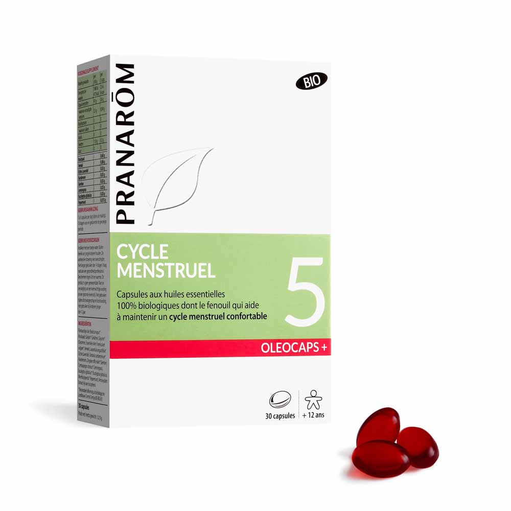Pranarôm Oléocaps N°5 Ciclo Mestruale Biologico 30 Oleocapsule+ capsule