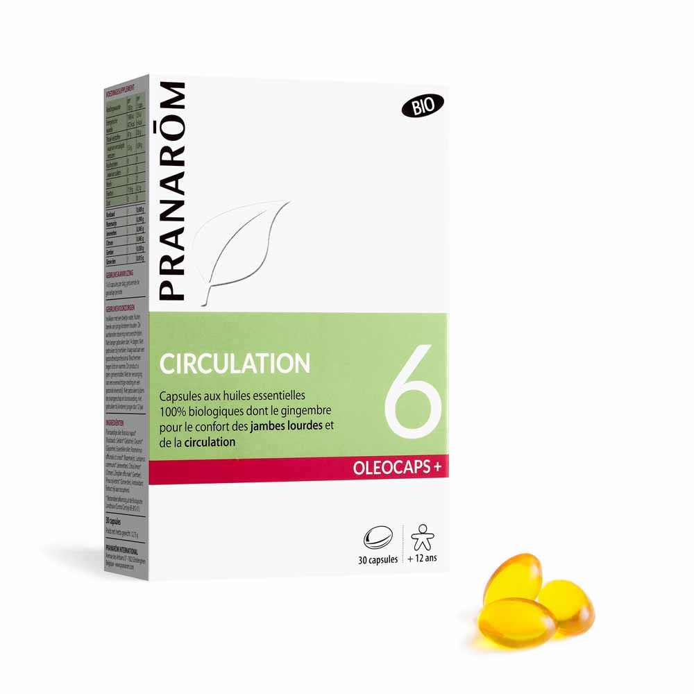 Pranarôm Oléocaps N°6 Circolazione Bio 30 Capsule