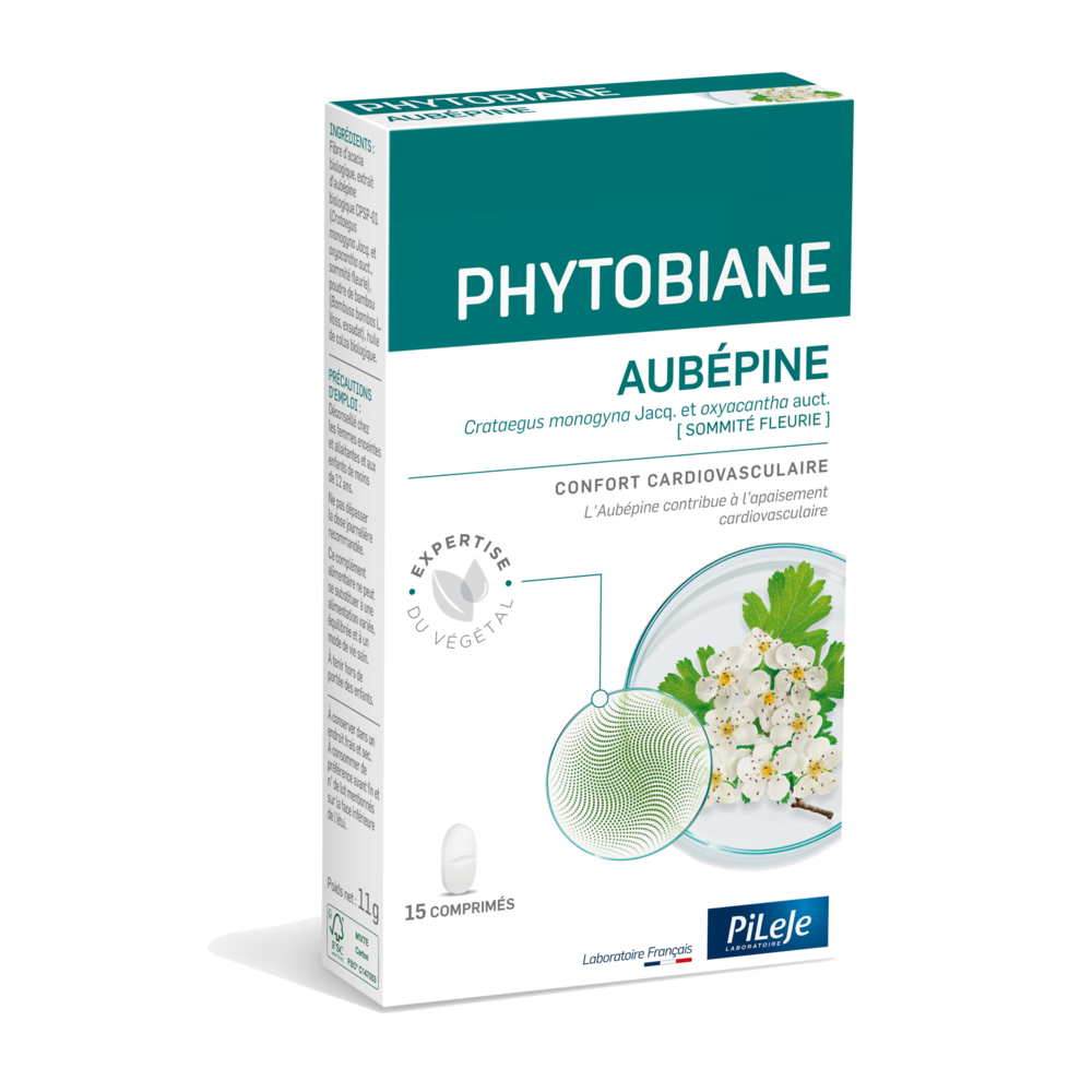 Pileje Phytobiane Biancospino per il benessere cardiovascolare 15 compresse