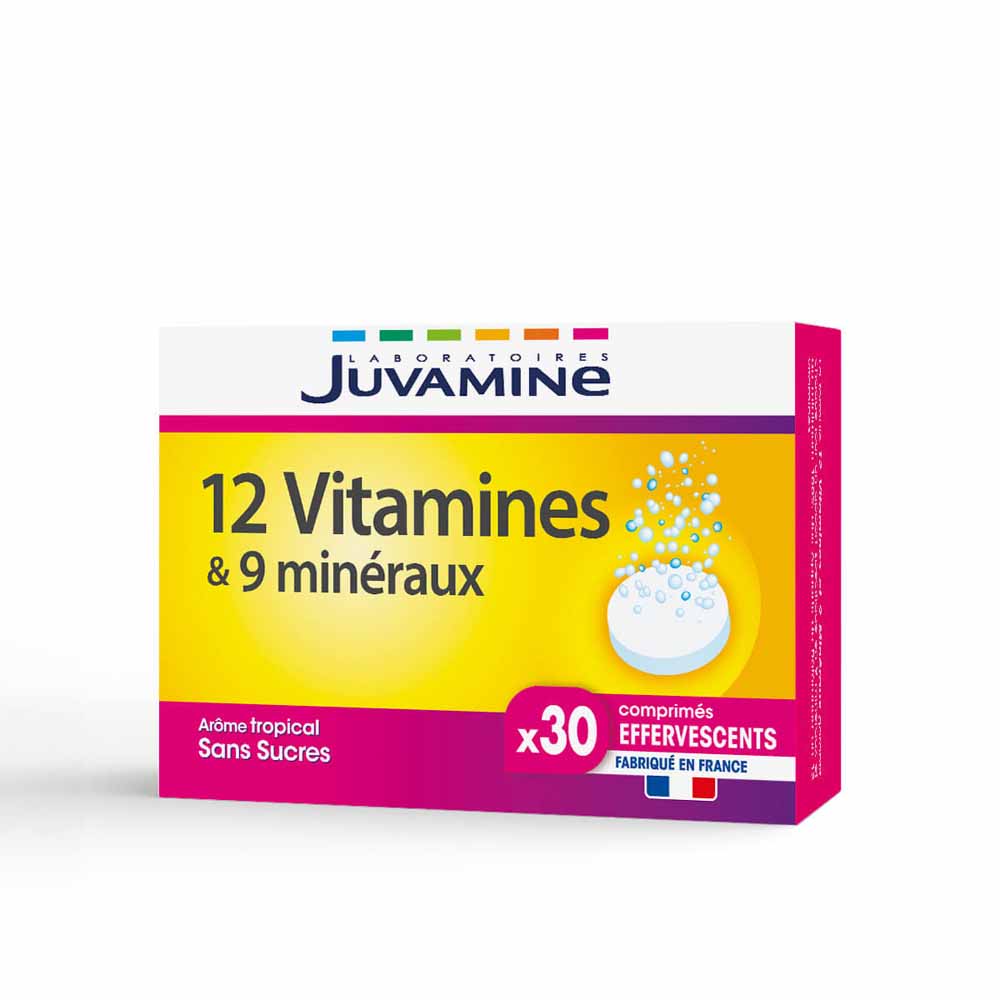 Juvamine 12 Vitamine e 9 Minerali Compresse effervescenti