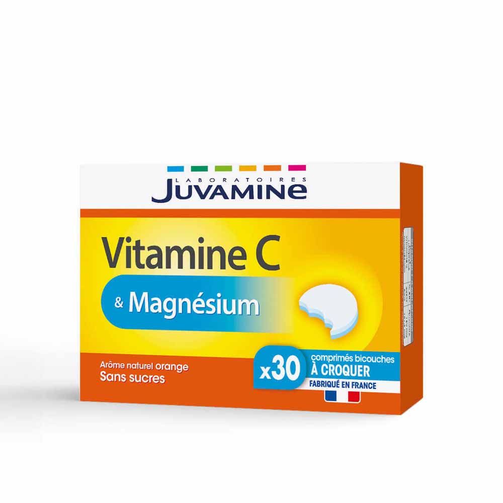 Juvamine Vitamina C + magnesio 30 compresse masticabili