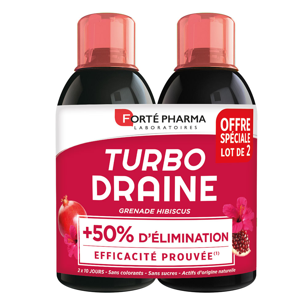Forté Pharma TurboDraine Melograno e Ibisco 2 x 500 ml