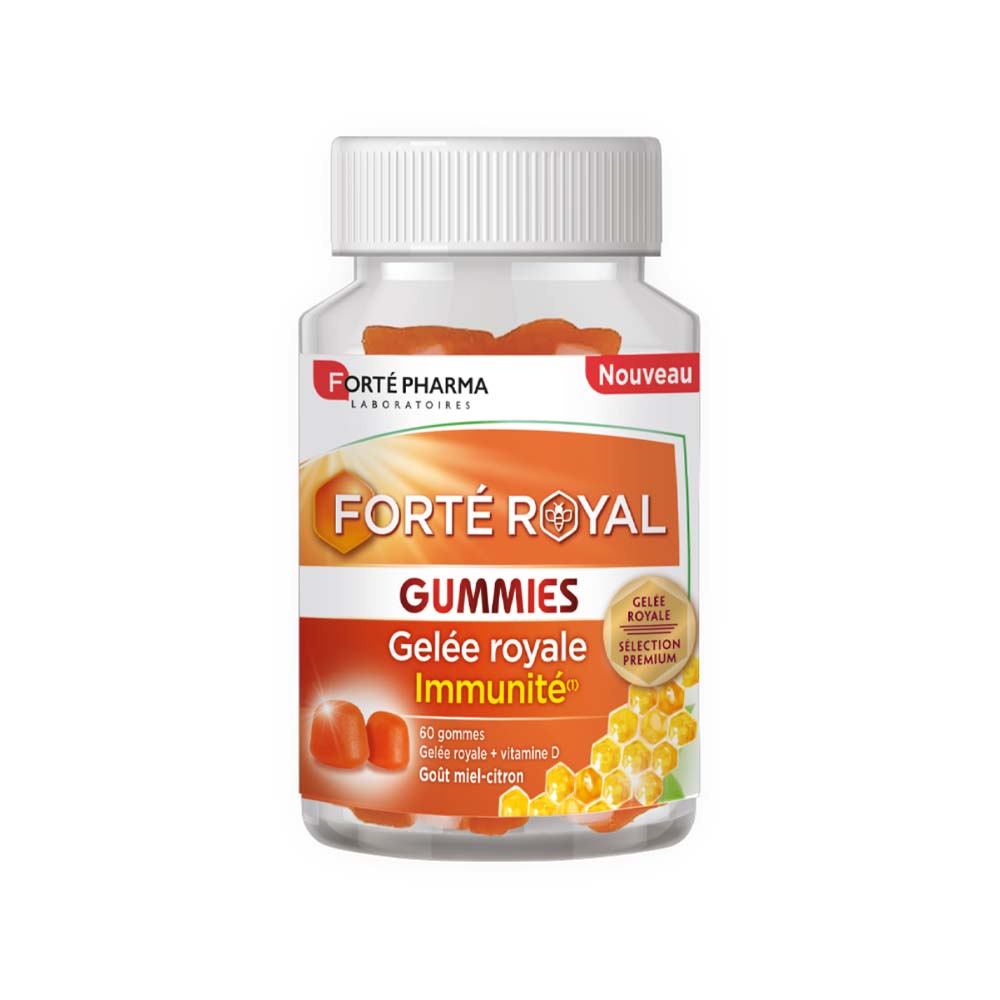Forté Pharma Forté Royal Pappa reale gusto limone-miele dai 3 anni 60 gommose da masticare