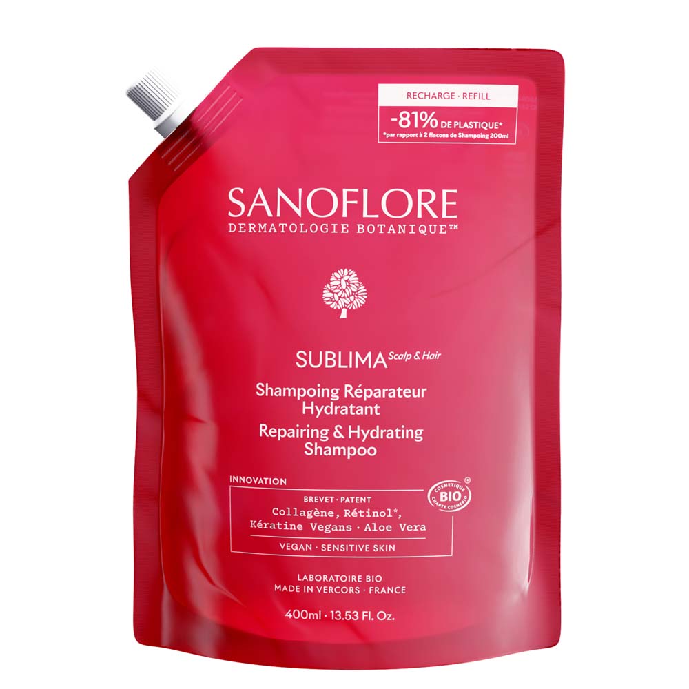 Sanoflore Sublima Ricarica di shampoo Riparatore e Idratante 400 ml
