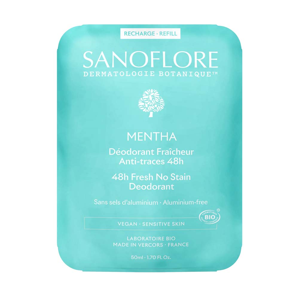 Sanoflore Ricarica di deodorante per 48 ore Menta 50ml