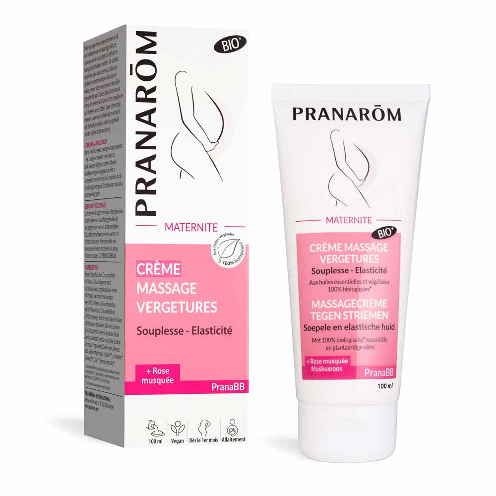 Pranarôm Pranabb Crema per il massaggio delle smagliature Flessibilità ed elasticità 100ml