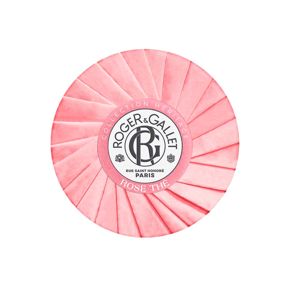 Roger & Gallet Rose Sapone benefico collezione eredità tè base vegetale 100g
