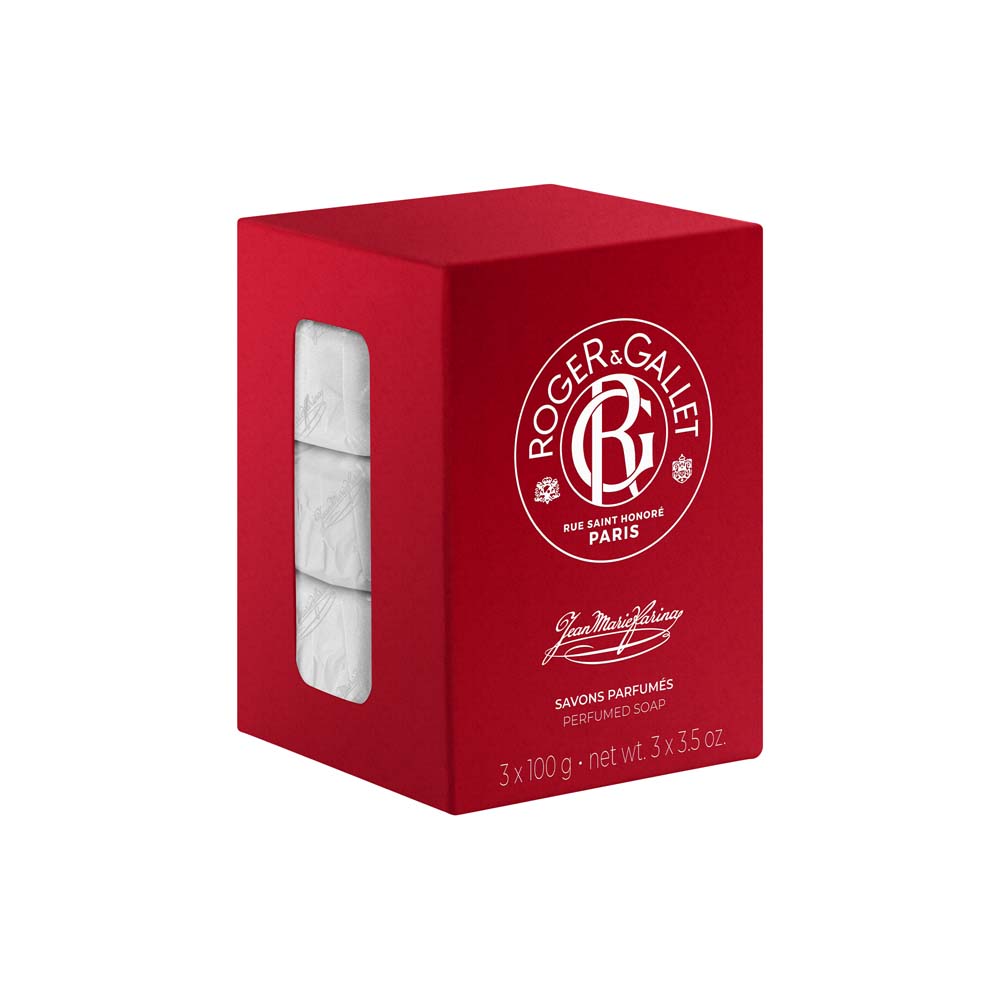 Roger & Gallet Jean-Marie Farina Base per sapone da profumo 100% vegetale 3x100g