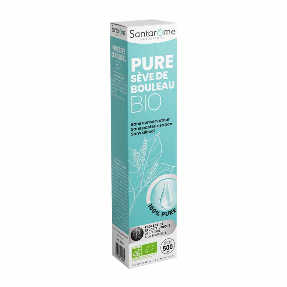 Santarome Pure Seve De Bouleau Bio Détoxifie & Reminéralise 500 ml