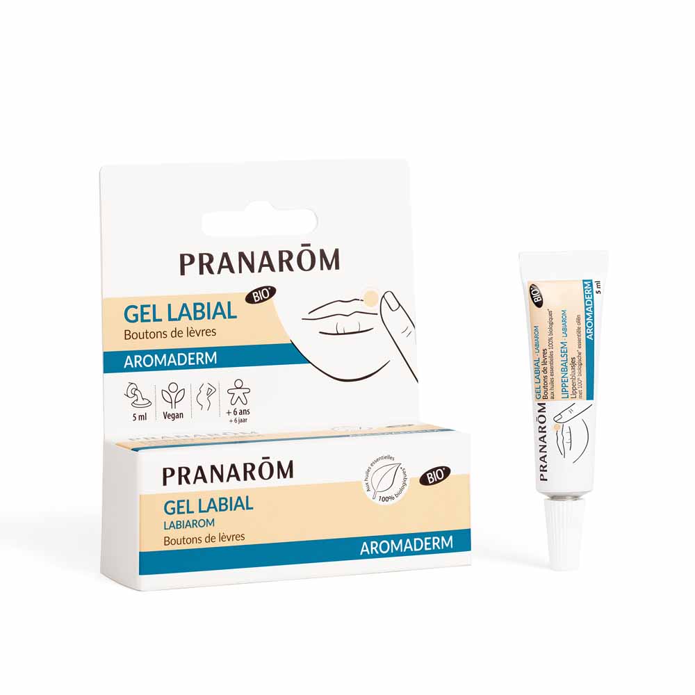 Pranarôm Aromaderm Gel labiale Labiarom per brufoli sulle labbra 5 ml