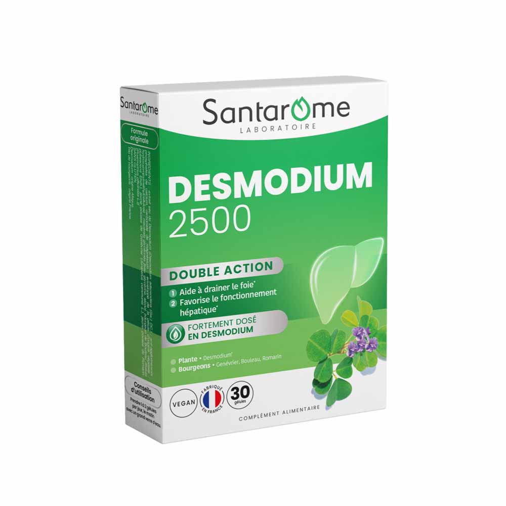 Santarome Desmodium 2500 Détoxifiant du Foie 30 Geluli