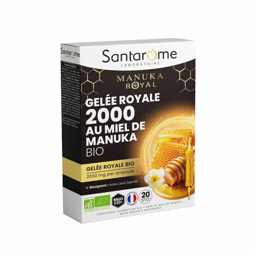 Santarome Pappa reale 2000mg Miele di Manuka biologico 20 lampadine