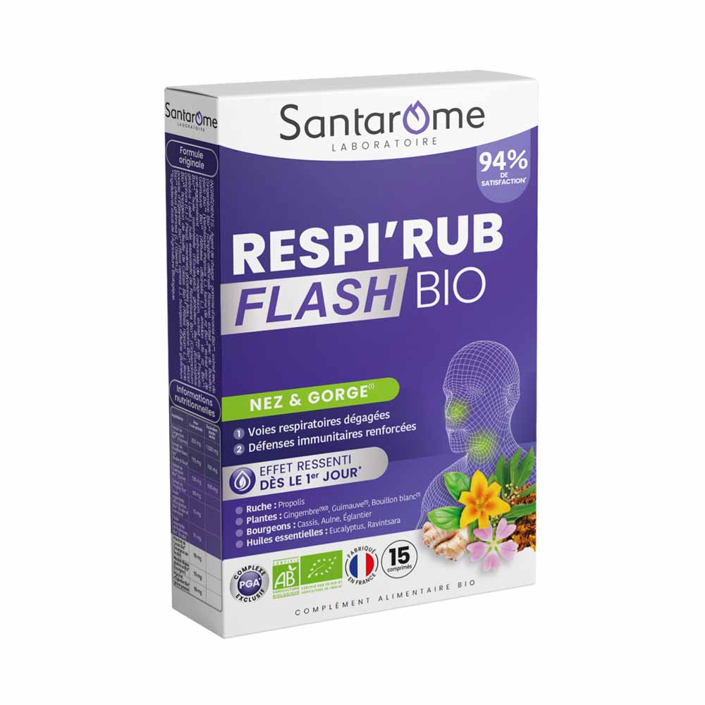 Santarome Biografia in Flash di Respi Naso e gola 15 compresse