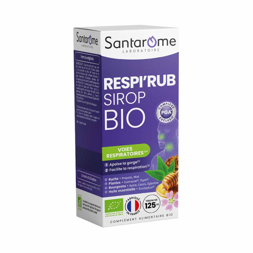 Santarome Sciroppo biologico Respi'rub Naso e gola 125 ml