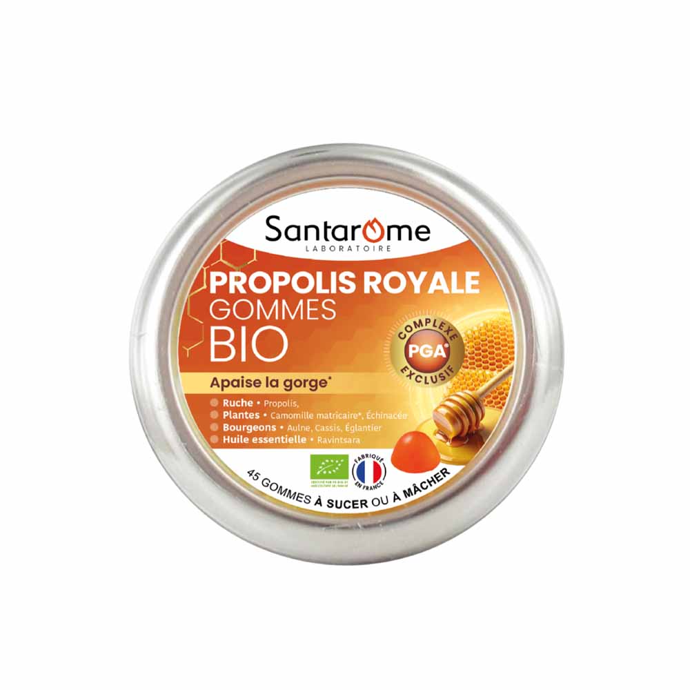 Santarome Propolis Royale Propoli bio lenisce la gola 45 gommine