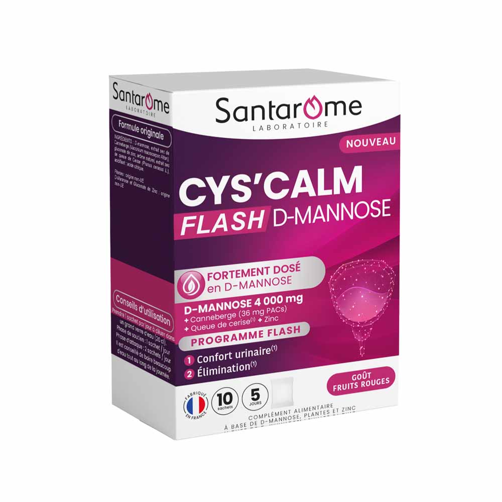 Santarome Cys'Calm D-Mannosio Flash Disturbi urinari 10 bustine