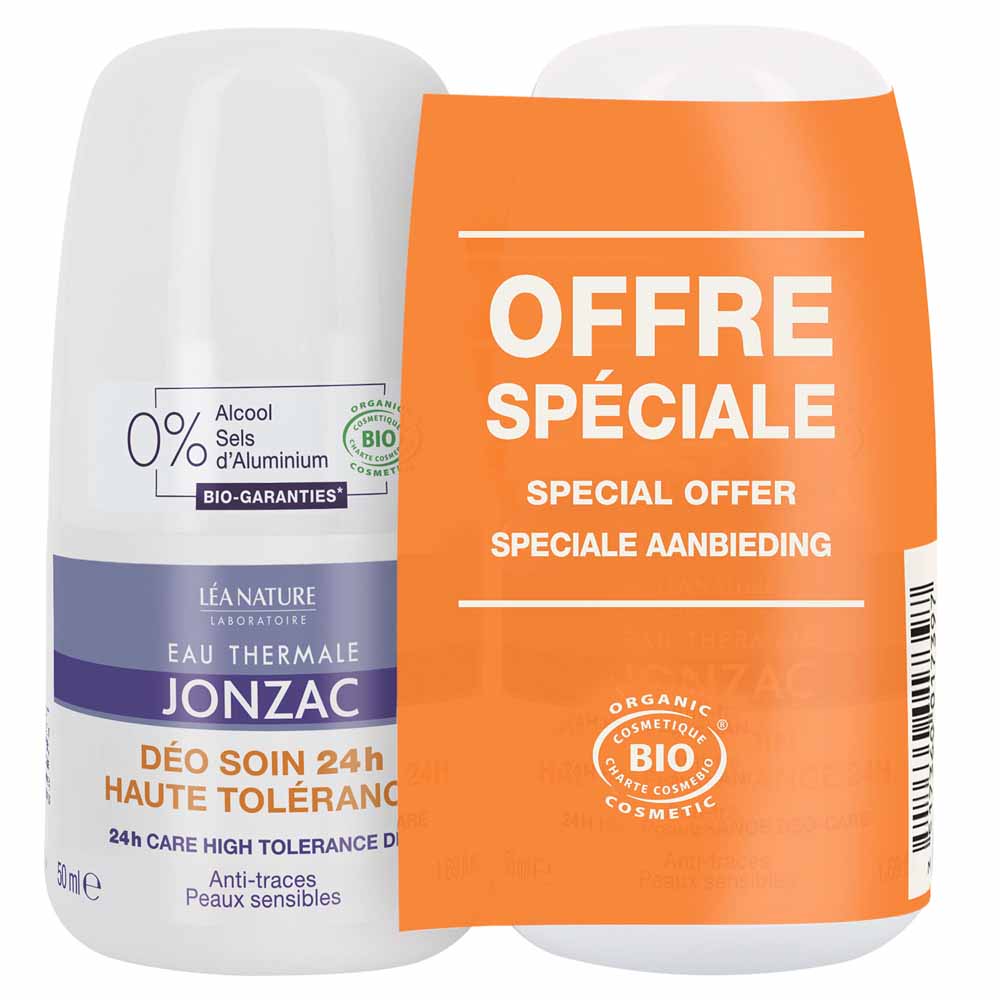 Eau thermale Jonzac Deodorante 24h alta tolleranza per pelli sensibili 2x50 ml