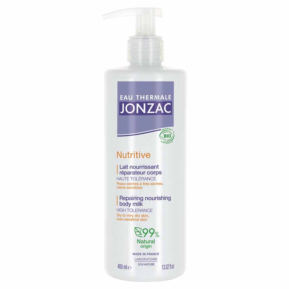 Eau thermale Jonzac Nutritive Latte nutriente riparatore corpo bio per pelli secche 400 ml