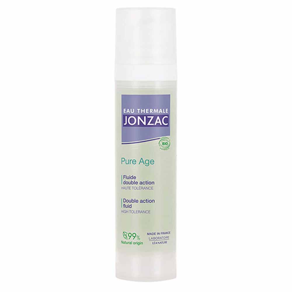 Eau thermale Jonzac Pure Age Fluido doppia azione anti-età e anti-imperfezioni per pelli adulte con imperfezioni 40 ml