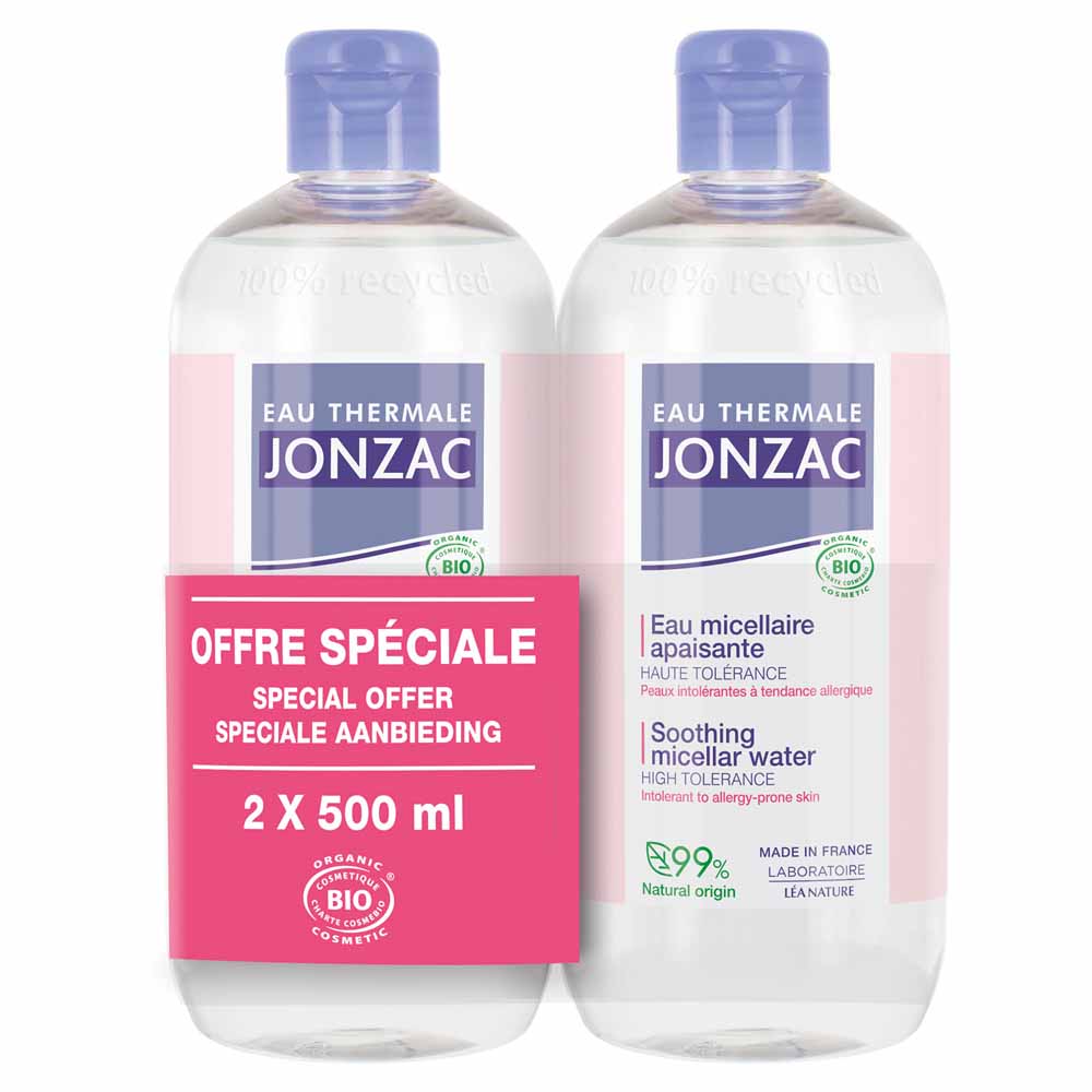 Eau thermale Jonzac Reactive Control Acqua micellare lenitiva bio per pelli sensibili 2x500ml