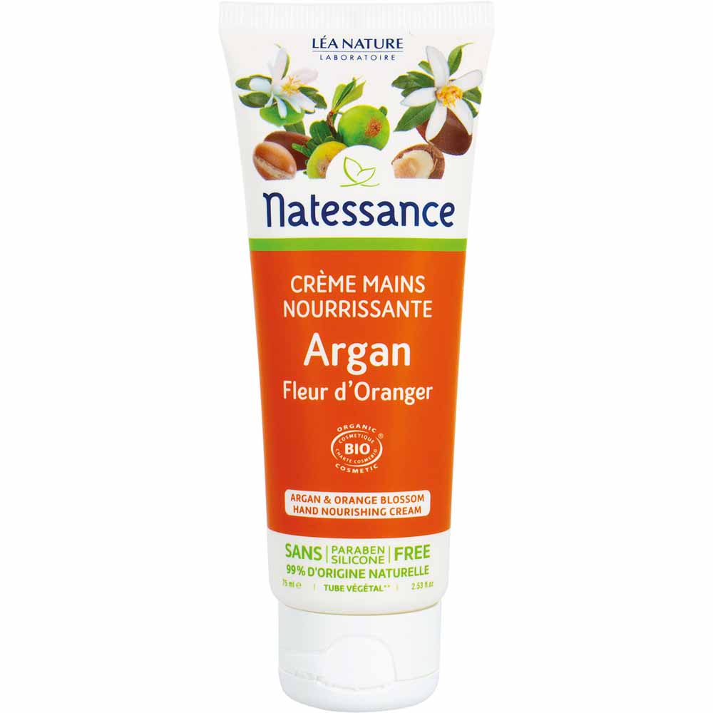 Natessance Argan Crema Mani E Unghie Fiori D'arancio Bio 75ml