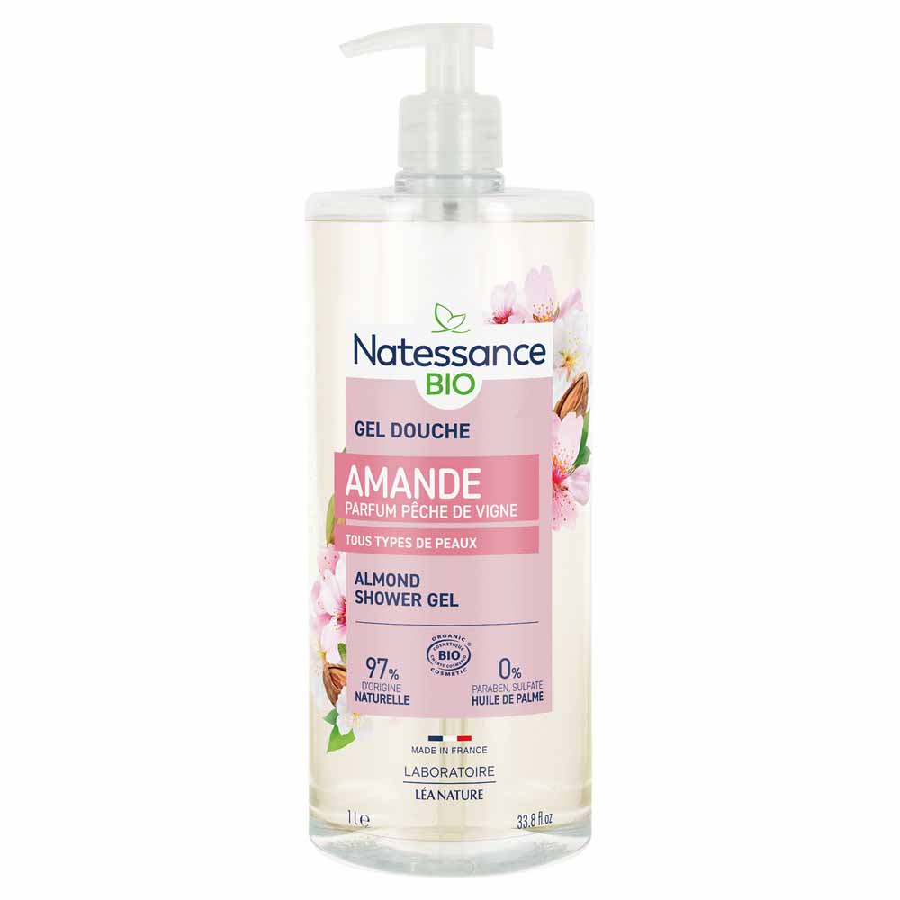 Natessance Doccia Gel doccia mandorla e pesca da vigna bio 1 l