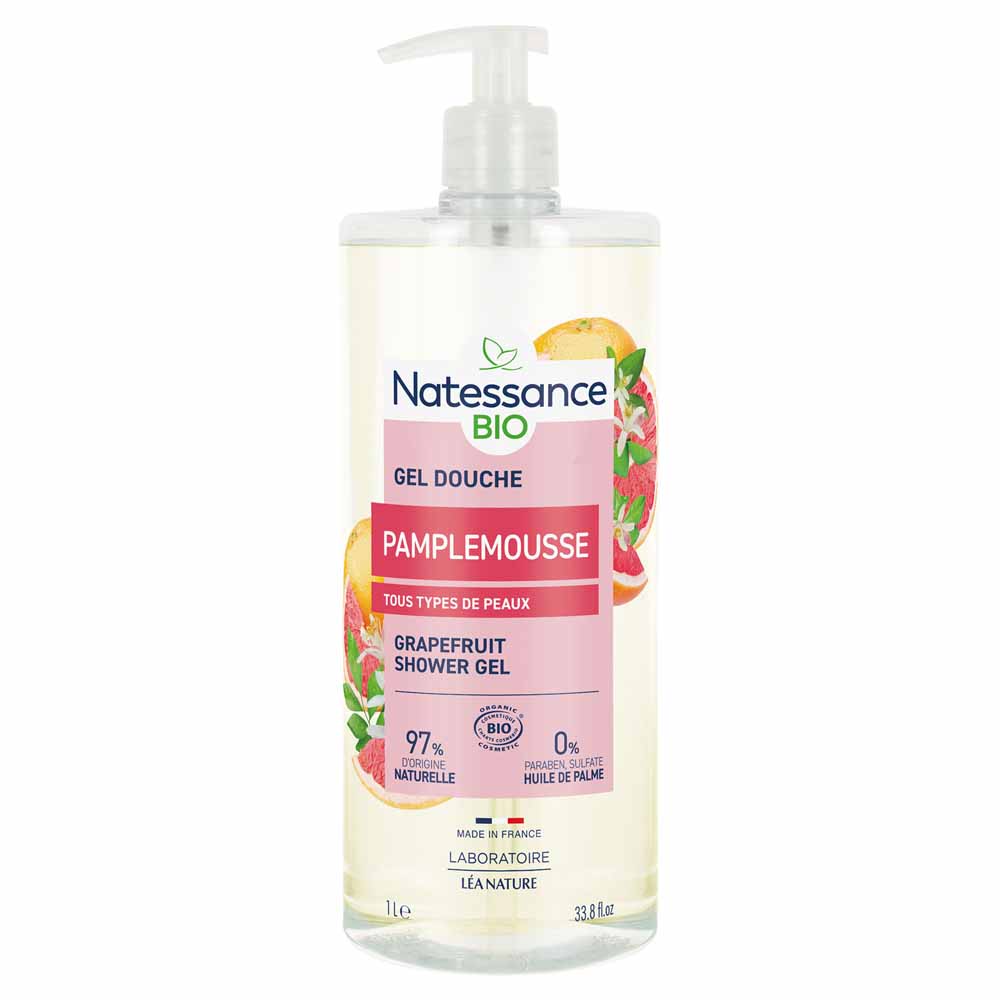 Natessance Doccia Doccia schiuma pompelmo rivitalizzante bio 1 L
