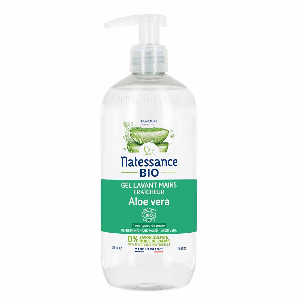 Natessance Gel detergente mani freschezza Aloe Vera bio 500 ml