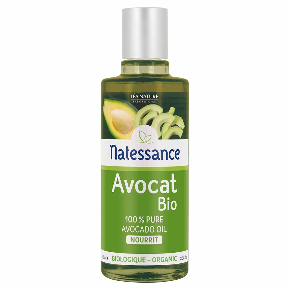 Natessance Olio d'avocado bio puro nutriente 100 ml