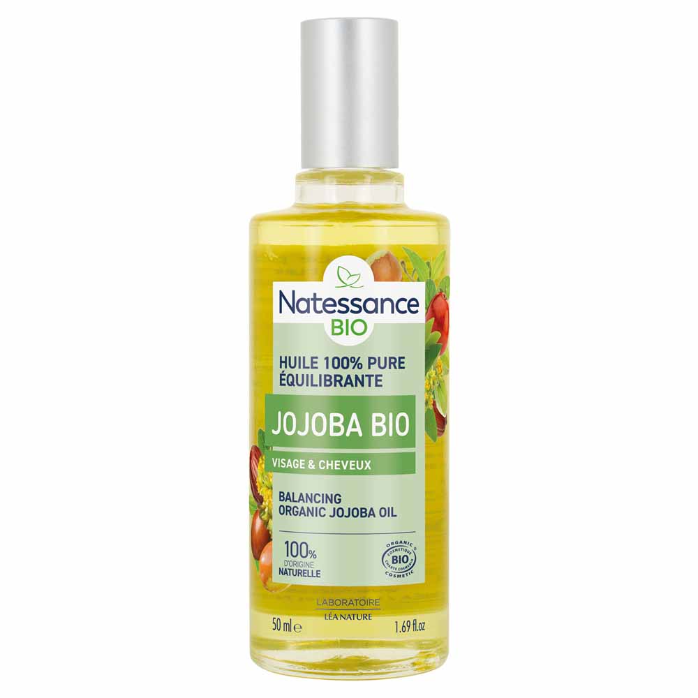 Natessance Olio di jojoba bio puro abbellisce e protegge 50 ml