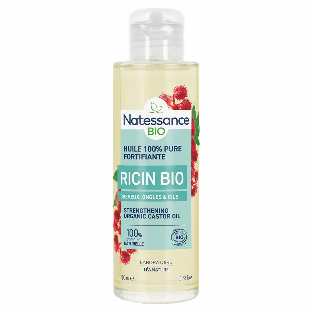 Natessance Ricino Olio puro bio equosolidale fortifica e rigenera 100 ml