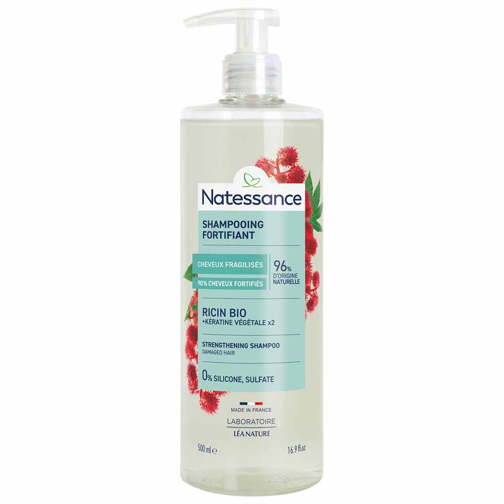 Natessance Capelli Shampoo riparatore rinforzante olio di cheratina 500 ml