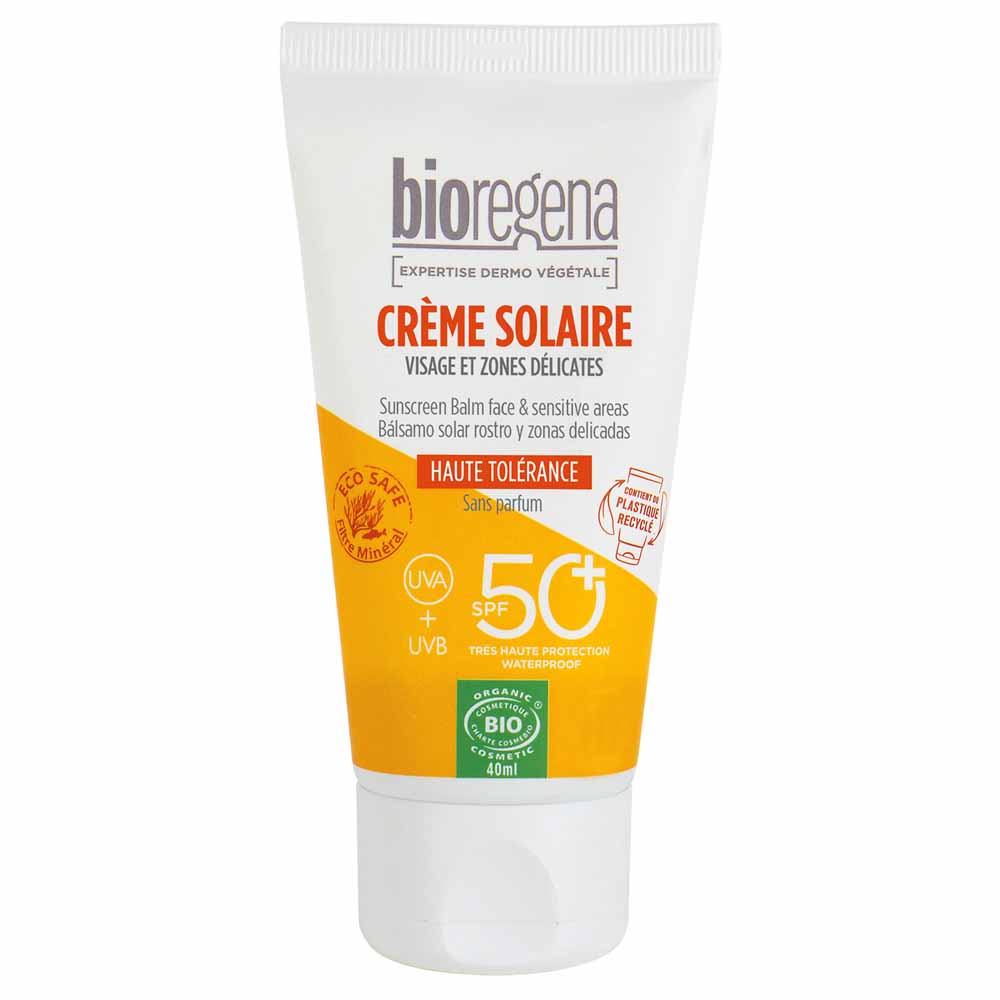 Bioregena Crema solare SPF50+ per viso e zone delicate 40 ml