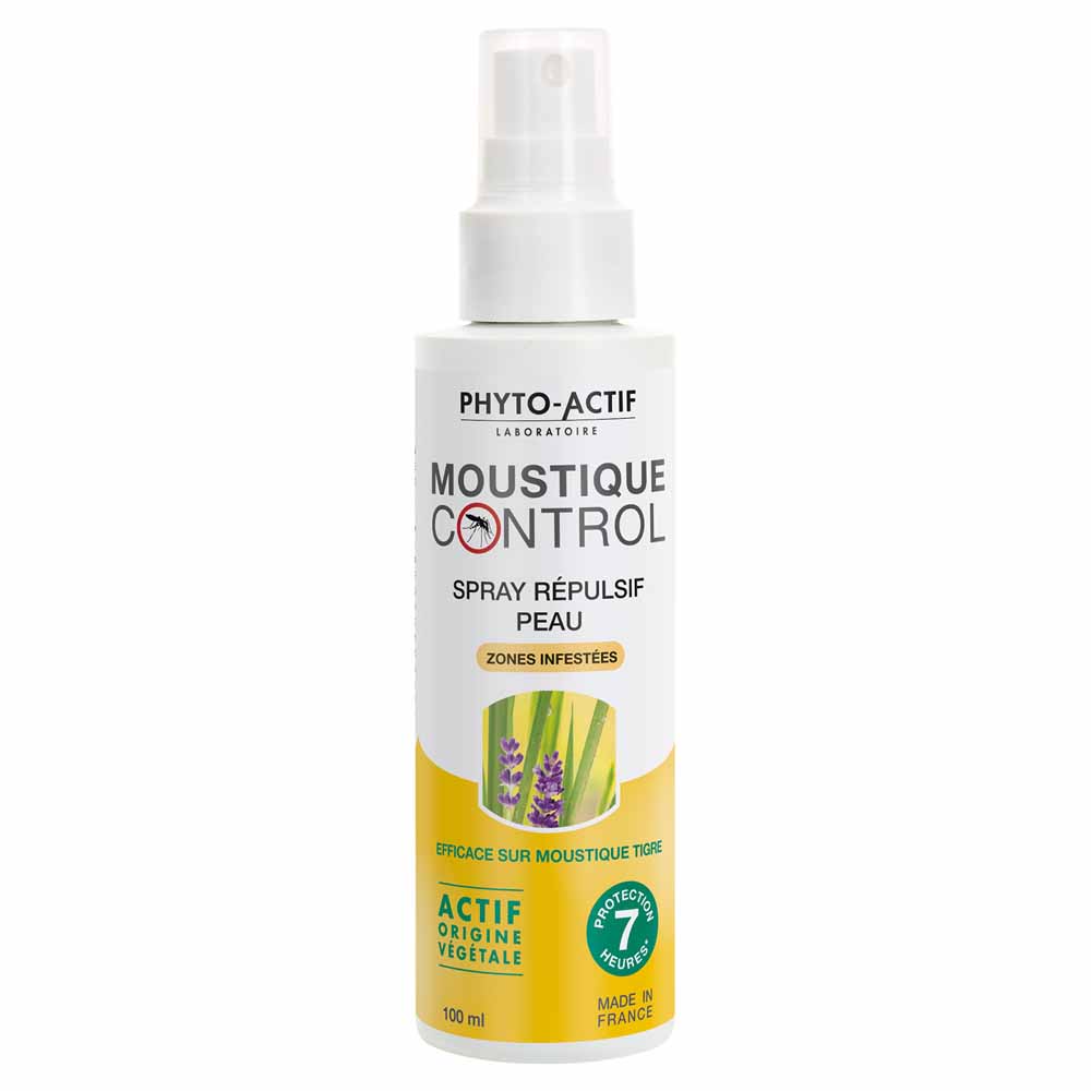 Phyto-Actif Offerta Moustique Control Repellenri per zanzare Spray repellente pelle per la pelle zone infestate 100 ml