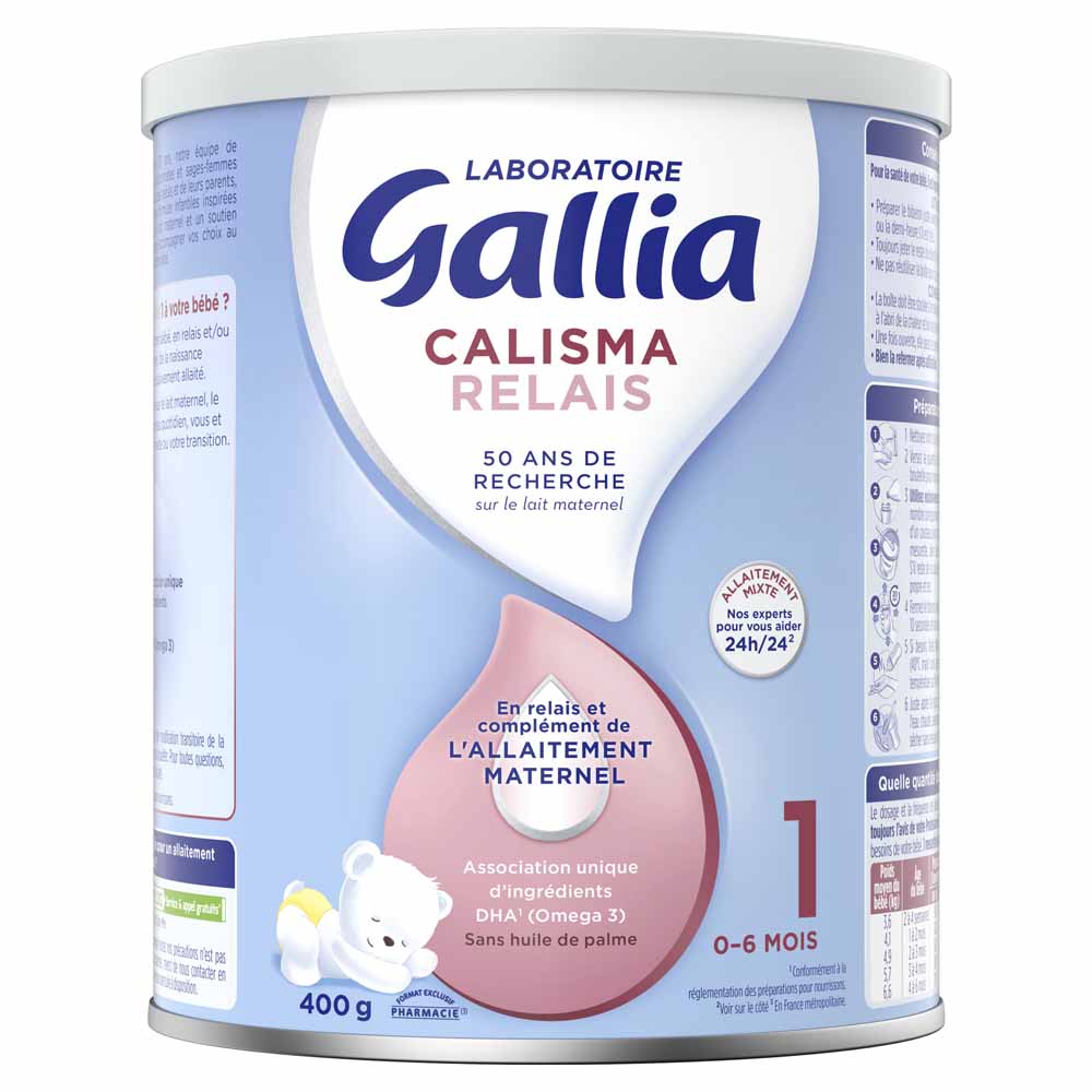 Gallia Calisma Latte in polvere 1 Relais a partire da 0 mesi 400 g