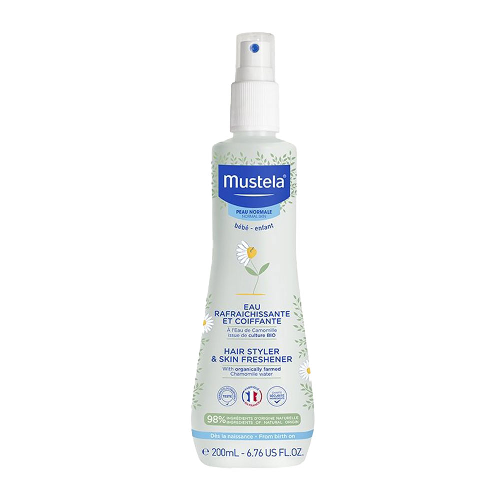Mustela Acqua Rinfrescante e Districante alla Camomilla bio Dalla nascita 200ml
