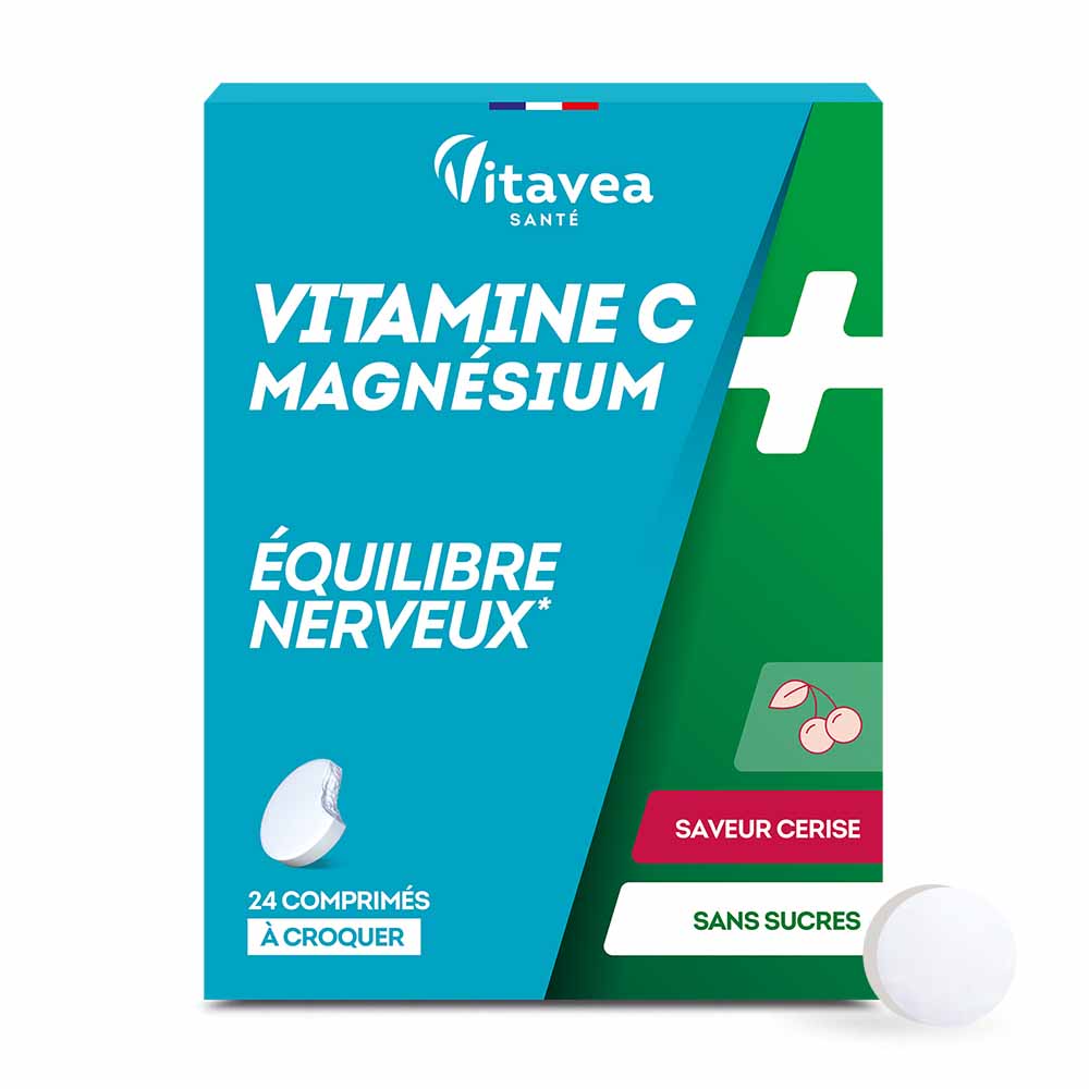Vitavea Santé Vitamine C + Magnesio Equilibre nerveux 24 Compresse