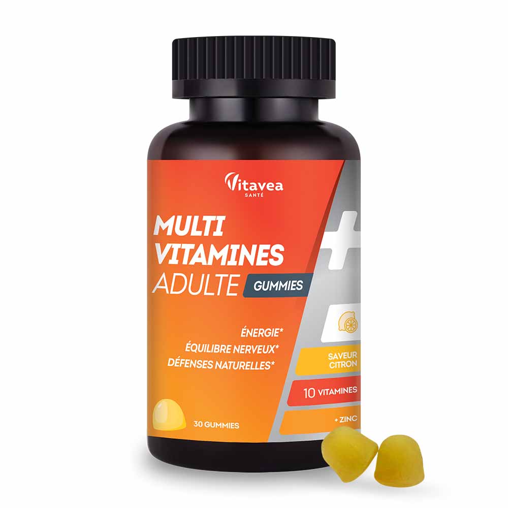 Vitavea Santé Mutivitamine Adulti Energie et Equilibre nerveux 30 gommine