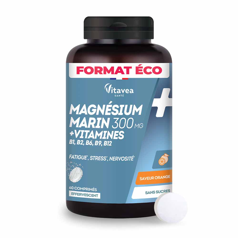 Vitavea Santé Magnesio + Vitamine B1, B2, B6 Stanchezza Stress e nervosismo 60 compresse