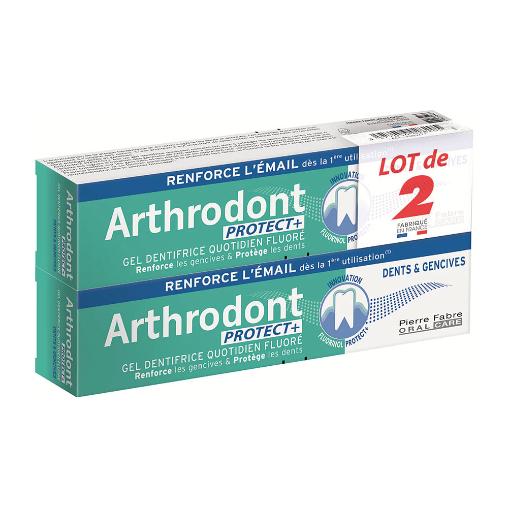 Arthrodont Protect+ gel dentifricio denti e gengive 2 x 75 ml